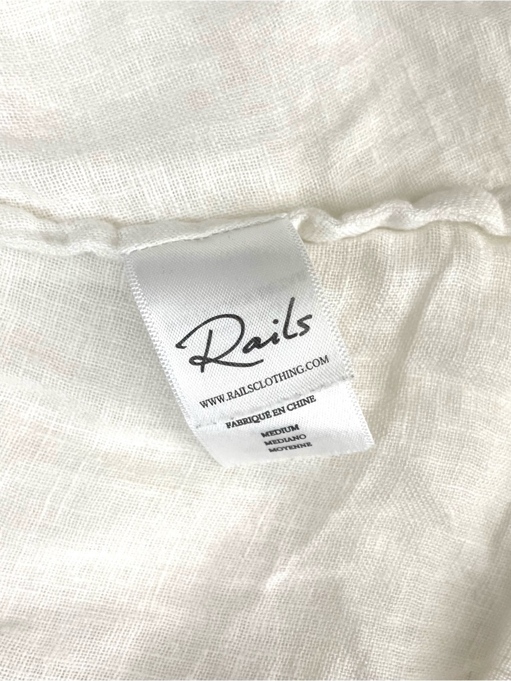 Rails Angelina Lace Detail Mini Dress White Medium - Picture 9 of 13